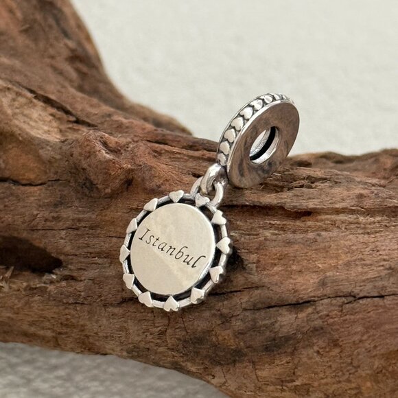 Pandora ISTANBUL Heart around S925 Silver Dangle Charm - Picture 4 of 4